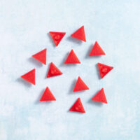 Snappy pots triangle charms sparkle red