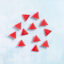 snappy pots triangle charms sparkle red