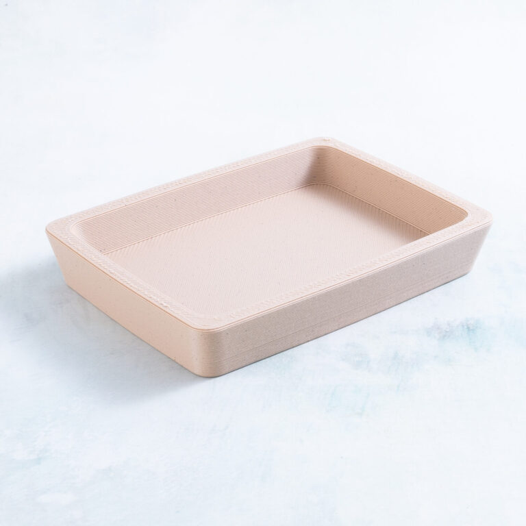 white oak rectangle tray for succulent planter