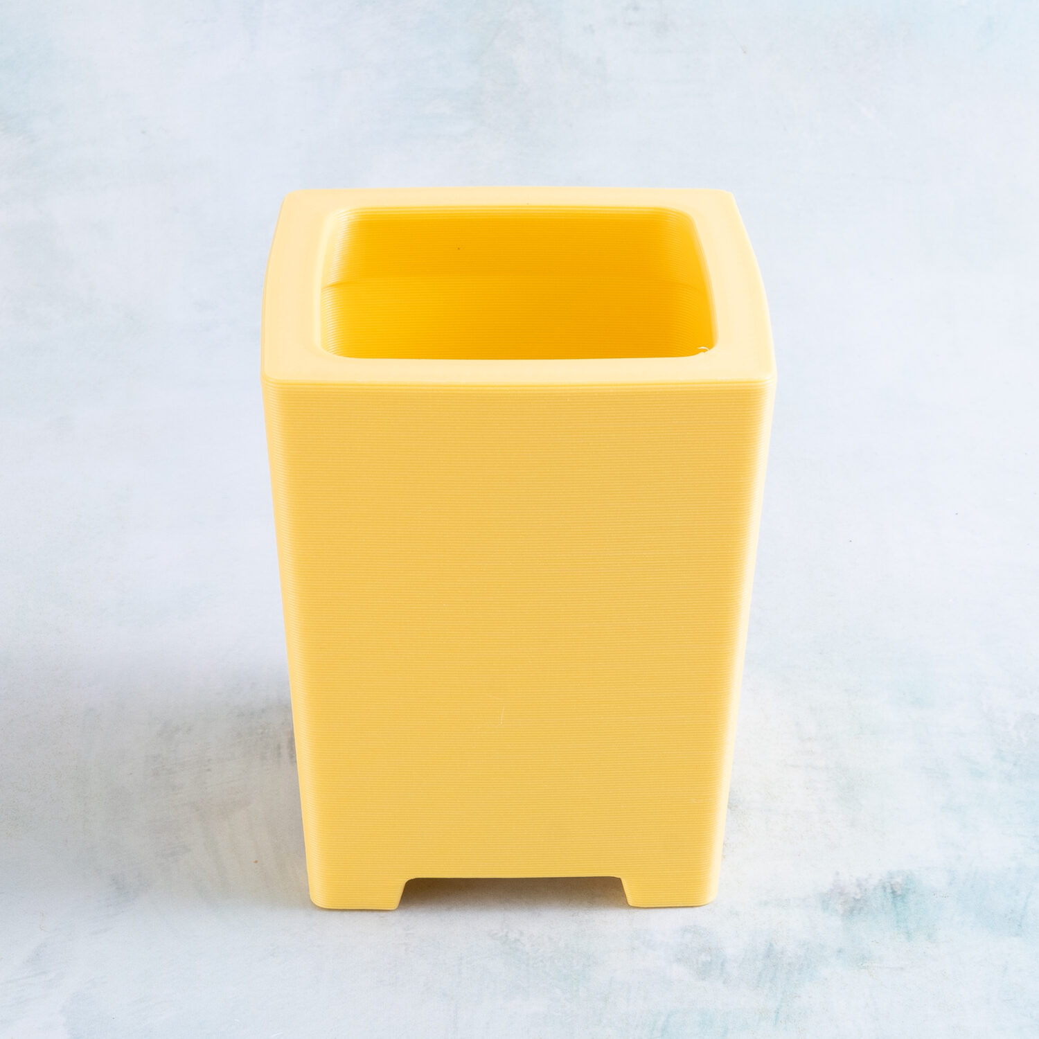 Banana Yellow Tall Square Succulent Planter | 3D Printed