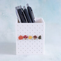 Fall Mini Charms on a pen holder | Snappy Pots