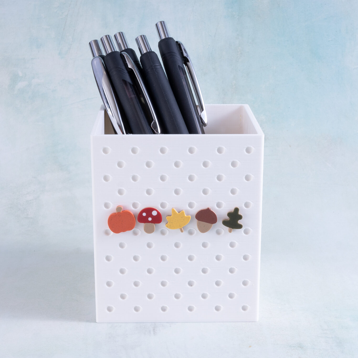 Fall Mini Charms on a pen holder | Snappy Pots